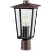 Sovil RIBOT TESTA PALO PER TUBO DI 6 CM IN ALLUMINIO BIANCO/ORO O RUGGINE IP43