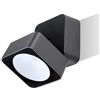 Sovil QUADRO APPLIQUE SPOT ORIENTABILE IP54 LED 7W LUCE 3000K E 4000K BIANCO O ANTRACITE SOVIL