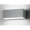 ONDALUCE CICIRIELLO FALCO APPLIQUE DA ESTERNO IP65 LED 12W ARGENTO NERO BIANCO DI ONDALUCE
