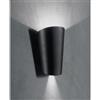ONDALUCE CICIRIELLO PIC APPLIQUE DA ESTERNO IP65 LED 11W BIANCO ARGENTO NERO DI ONDALUCE