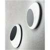 ONDALUCE CICIRIELLO SHELL APPLIQUE DA ESTERNO IP65 LED 13W NERO ARGENTO DI ONDALUCE