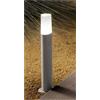 ONDALUCE CICIRIELLO POU LAMPIONCINO DA ESTERNO IP44 PORTALAMPADA E27 ALTEZZA 53 NERO ARGENTO MODERNO E ECONOMICO
