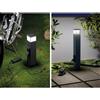 Sovil DIAMOND PALO DA ESTERNO CON PRESE SCHUKO IP65 2 MISURE ALLUMINIO ANTRACITE LED 12W LUCE 3000K-4000K