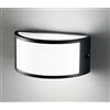 ONDALUCE CICIRIELLO FABIUS APPLIQUE DA ESTERNO IP44 NERO BIANCO ARGENTO MODERNA ED ECONOMICA DI CICIRIELLO