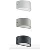 ONDALUCE CICIRIELLO LINUS LAMPADA DA PARETE PER ESTERNI IP44 NERO BIANCO ARGENTO MODERNA ED ECONOMICA DI CICIRIELLO