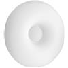 ONDALUCE CICIRIELLO DODI LAMPADA DA PARETE IN VETRO SOFFIATO BIANCO FORMA CIRCOLARE DIAMETRO CM 35 DESIGN MODERNO DI OND