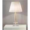 ONDALUCE CICIRIELLO DIDO LAMPADA DA TAVOLO O ABAT JOUR IN CRISTALLO E METALLO ELEGANTE E CLASSICA DIAMETRO CM 25 5 COLORI