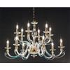 ONDALUCE CICIRIELLO 1306 LAMPADARIO CLASSICO 12 LUCI IN VETRO SOFFIATO E CRISTALLO 5 FINITURE COLORE DI ONDALUCE