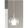 ONDALUCE CICIRIELLO THELMA SOSPENSIONE SINGOLA D25 CM IN VETRO SOFFIATO TRASPARENTE, FUME O AMBRA DESIGN MODERNO
