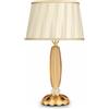 ONDALUCE CICIRIELLO CECILIA LAMPADA DA TAVOLO IN CRISTALLO e METALLO ELEGANTE E CLASSICO AMBRA O ORO