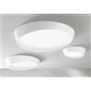 ONDALUCE CICIRIELLO HALF PLAFONIERA MODERNA BIANCA 3 MISURE LED INTEGRATO DIMMERABILE LUCE CCT 3000K - 4000K