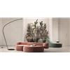 ONDALUCE CICIRIELLO STYLE PIANTANA AD ARCO H217 CM IN METALLO NERO O ORO LED 36W LUCE 3000K DIMMERABILE
