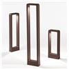 ONDALUCE CICIRIELLO NATURE PALO DA ESTERNI IN 3 MISURE IP65 LED INTEGRATO LUCE 4000K ALLUMINIO NERO O CORTEN DESIGN MODERNO