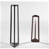 ONDALUCE CICIRIELLO LUCIFER PALO DA ESTERNI TRIANGOLARE 2 COLORI IP65 H56 E H81 CM LED INTEGRATO LUCE 4000K MODERNO