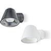Sovil CUP APPLIQUE ORIENTABILE DA ESTERNO IP65 BIANCO E NERO LAMPADINA ATTACCO GU10 MODERNA SOVIL