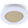 Sovil OBLO' PLAFONIERA DA ESTERNO D32 CM IP65 BIANCA LED 24W LUCE CCT 3000K-4000K-6500K MODERNA DI SOVIL