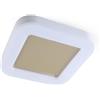 Sovil RIO PLAFONIERA QUADRATA DA ESTERNO IP65 BIANCA LED 24W LUCE CCT 3000K-4000K-6500K MODERNA DI SOVIL