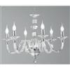 ONDALUCE CICIRIELLO GALA 6 LUCI LAMPADARIO CLASSICO ED ELEGANTE IN CRISTALLO E VETRO IN 6 FINITURE COLORE