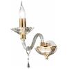 ONDALUCE CICIRIELLO FIAMMA APPLIQUE CON UNA SOLA LUCE IN STILE CLASSICO VETRO E CRISTALLO CON FINITURA ORO DI ONDALUCE