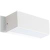 Sovil STONE APPLIQUE DA ESTERNO BIEMISSIONE IP65 LED 12W LUCE 4000K BIANCA E ANTRACITE MODERNA DI SOVIL