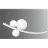 ONDALUCE CICIRIELLO ALTALENA SOSPENSIONE LAMPADARIO BIANCA LED DIMMERABILE 48W 4800LM DI ONDALUCE