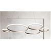 ONDALUCE CICIRIELLO POIS LAMPADARIO SOSPENSIONE ORO LED 60W LUCE 4000K MODERNA LUCE DIFFUSA