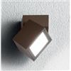 ONDALUCE CICIRIELLO STEVE APPLIQUE DA ESTERNO IP54 ORIENTABILE LED 6W LUCE 4000K MARRONE MODERNA