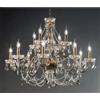 ONDALUCE CICIRIELLO OPERA 12 LUCI GRANDE LAMPADARIO CLASSICO IN VETRO 3 COLORI CON CRISTALLO DI CICIRIELLO
