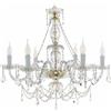 ONDALUCE CICIRIELLO OPERA 6 LUCI LAMPADARIO CLASSICO STILE VENEZIANO IN VETRO E CRISTALLO 3 COLORI CON FINITURE ORO