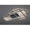 TRIO LIGHTING PLAFONIERA GRANDE LED 40W RGB 3000K-6000K CON TELECOMANDO COLORE ANTRACITE DIMMERABILE