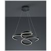 TRIO LIGHTING FRANCIS LAMPADARIO A SOSPENSIONE LED 52W MODERNO LUCE 3000K ANTRACITE, ALLUMINIO DIMMERABILE