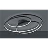 TRIO LIGHTING GALE PLAFONIERA DESIGN MODERNO TRE CERCHI LED 50W DIMMERABILE 3 COLORI