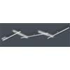 TRIO LIGHTING INDIRA PLAFONIERA MODULARE 5 BRACCI LUCE DIRETTA E INDIRETTA A LED DIMMERABILE NICHEL OPACO