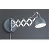 RL SCISSOR APPLIQUE CON BRACCIO ESTENSIBILE IN METALLO CROMO E DIFFUSORE IN 2 FINITURE COLORE