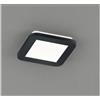 RL CAMILLUS PLAFONIERA PICCOLA QUADRATA 17X17 LED 9W IP44 DIMMERABILE MODERNA BIANCA O NERA