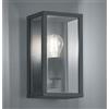TRIO LIGHTING GARONNE APPLIQUE DA ESTERNO IP44 A LANTERNA FINITURA ANTRACITE LUCE DIFFUSA