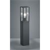 TRIO LIGHTING GARONNE PALO DA ESTERNO H80 CLASSICO A LANTERNA IP44 FINITURA ANTRACITE LUCE DIFFUSA