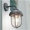 TRIO LIGHTING DUERO APPLIQUE DA ESTERNO A LANTERNA CLASSICA IP44 ANTRACITE O RUGGINE LUCE DIFFUSA