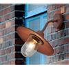 TRIO LIGHTING BRENTA APPLIQUE DA ESTERNO CON PIATTINO STILE CLASSICO IP44 ANTRACITE O RUGGINE LUCE DIFFUSA