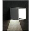 Sovil NIKO APPLIQUE DA ESTERNO A CUBO IP54 BIANCA LED 9W LUCE 3000K O 4000K MODERNA DI SOVIL