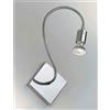 Illuminando GINEVRA FLEX PLAFONIERA METALLO CROMO BRACCIO FLESSIBILE CON LAMPADINA LED INCLUSA
