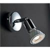 Illuminando PINO 1 FARETTO CON LUCE ORIENTABILE IN METALLO CROMO ATTACCO GU10 LAMPADINA INCLUSA