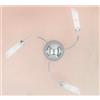 Illuminando GOCCIA PL3 PLAFONIERA MODERNA IN METALLO CROMO CON TRE PICCOLI DIFFUSORI IN VETRO SATINATO
