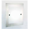 Illuminando FLAT PLAFONIERA PICCOLA MODERNA 30X30 IN VETRO SATINATO BIANCO DI ILLUMINANDO