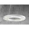 Illuminando UFO SOSPENSIONE MODERNA A CERCHIO DEL DIAMETRO DI 70 CM BIANCA O SABBIA CON 12 LUCI ATTACCO GX53