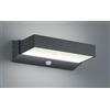 TRIO LIGHTING CUANDO APPLIQUE CON SENSORE DI MOVIMENTO ANTRACITE IP54 LED 14W LUCE 3000K BIEMISSIONE MODERNA