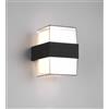 RL MOLINA APPLIQUE DA ESTERNO IP54 ANTRACITE MODERNA LED 5W LUCE 3000K RETTANGOLARE