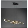 TRIO LIGHTING SALINAS SOSPENSIONE CON DUE RETTANGOLI LED 34W MODERNA DIMMERABILE LUCE 3000K 3 FINITURE COLORE