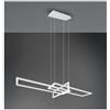 TRIO LIGHTING SALINAS SOSPENSIONE CON DUE RETTANGOLI LED 34W MODERNA DIMMERABILE FINITURA BIANCA LUCE 4000K