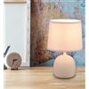 RL MALU LAMPADA DA TAVOLO IN CERAMICA 2 COLORI CON PARALUME IN TESSUTO MODERNA ATTACCO E14